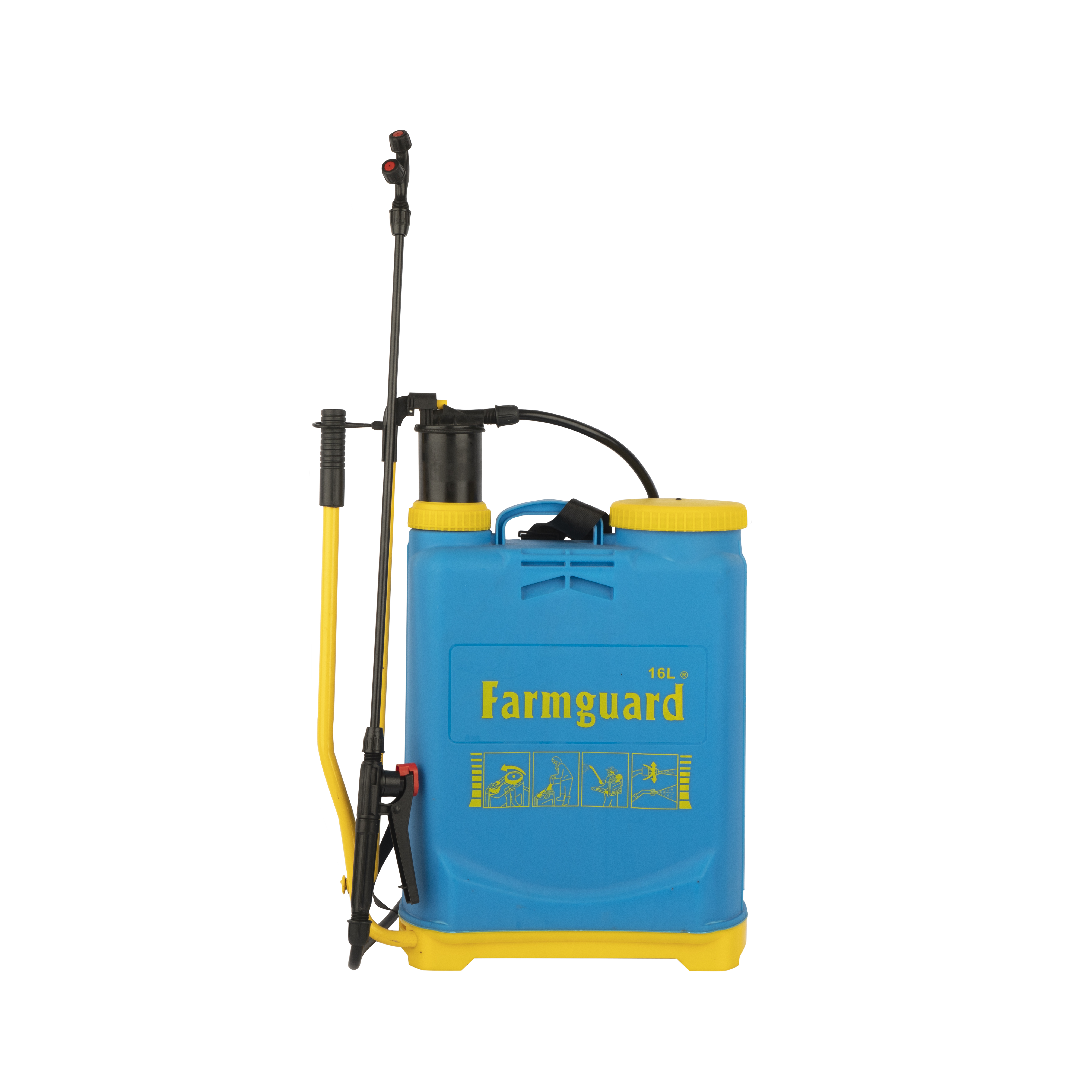 Blue Manual Agricultural 16L Knapsack Sprayer Farm Garten Agrarpflanzen -Rucksack Sprühgerät